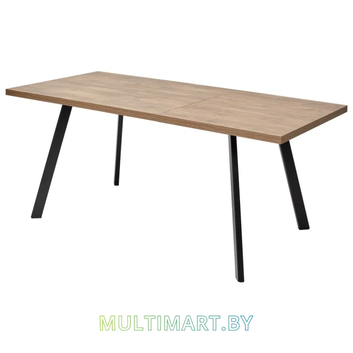 Обеденный стол Mebelart Brick M 140 (дуб канзас/черный)